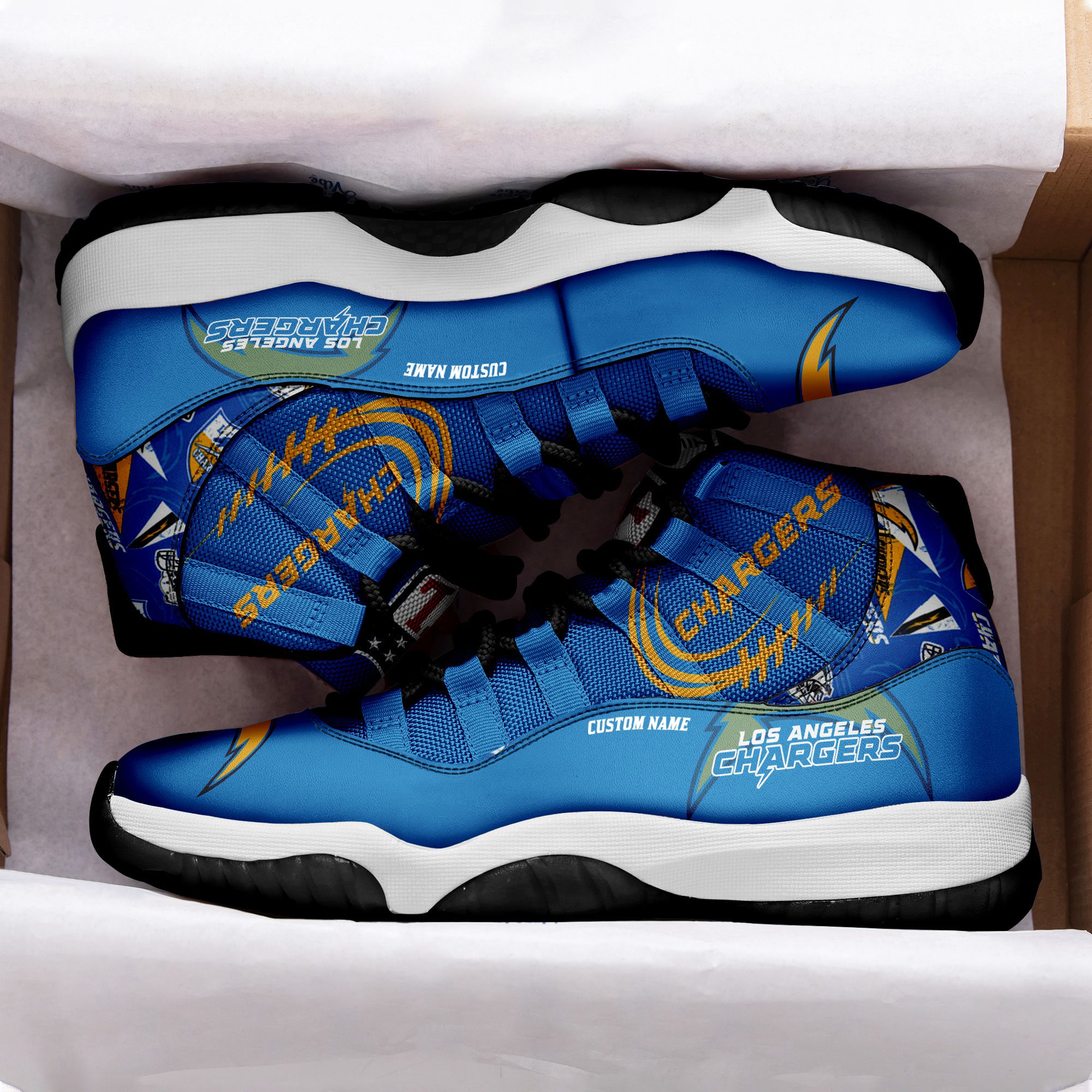 Los-Angeles-Chargers-Personalized-JD11-Sneaker-Basketball-Shoes-2