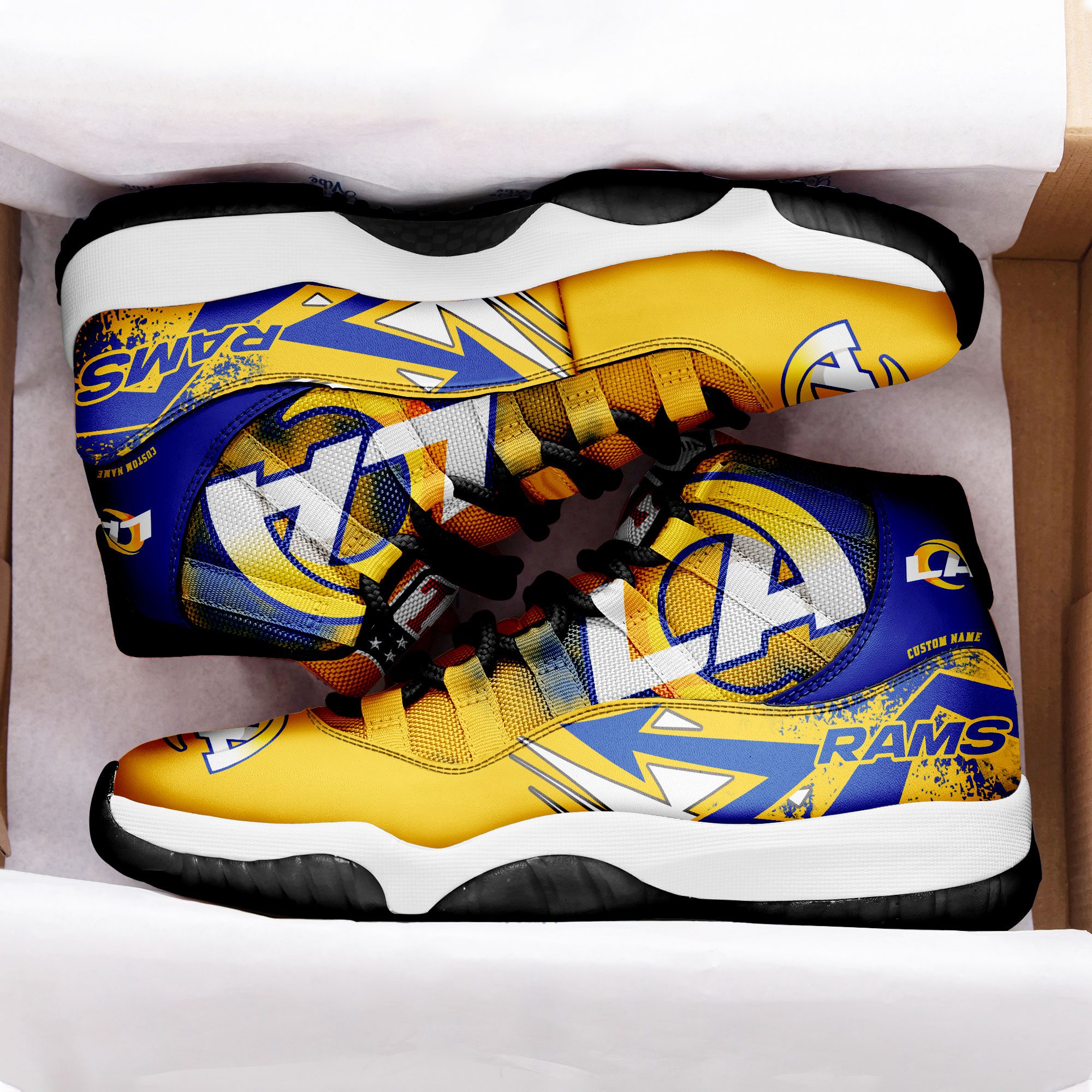 Los-Angeles-Rams-Big-Logo-NFL-Personalized-JD11-Sneaker-Basketball-Shoes-2