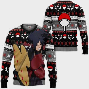 Madara Uchiha Ugly Christmas Sweater Pullover Hoodie Akatsuki Custom Anime