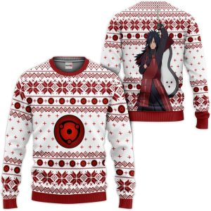 Madara Uchiha Ugly Christmas Sweater Pullover Hoodie Custom For Anime Fans