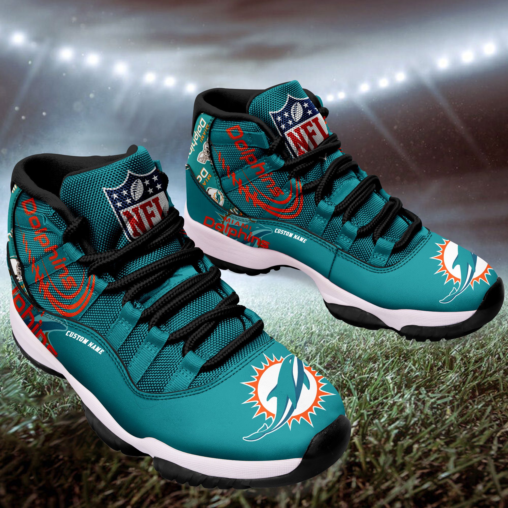 Miami-Dolphins-Personalized-JD11-Sneaker-Basketball-Shoes-1