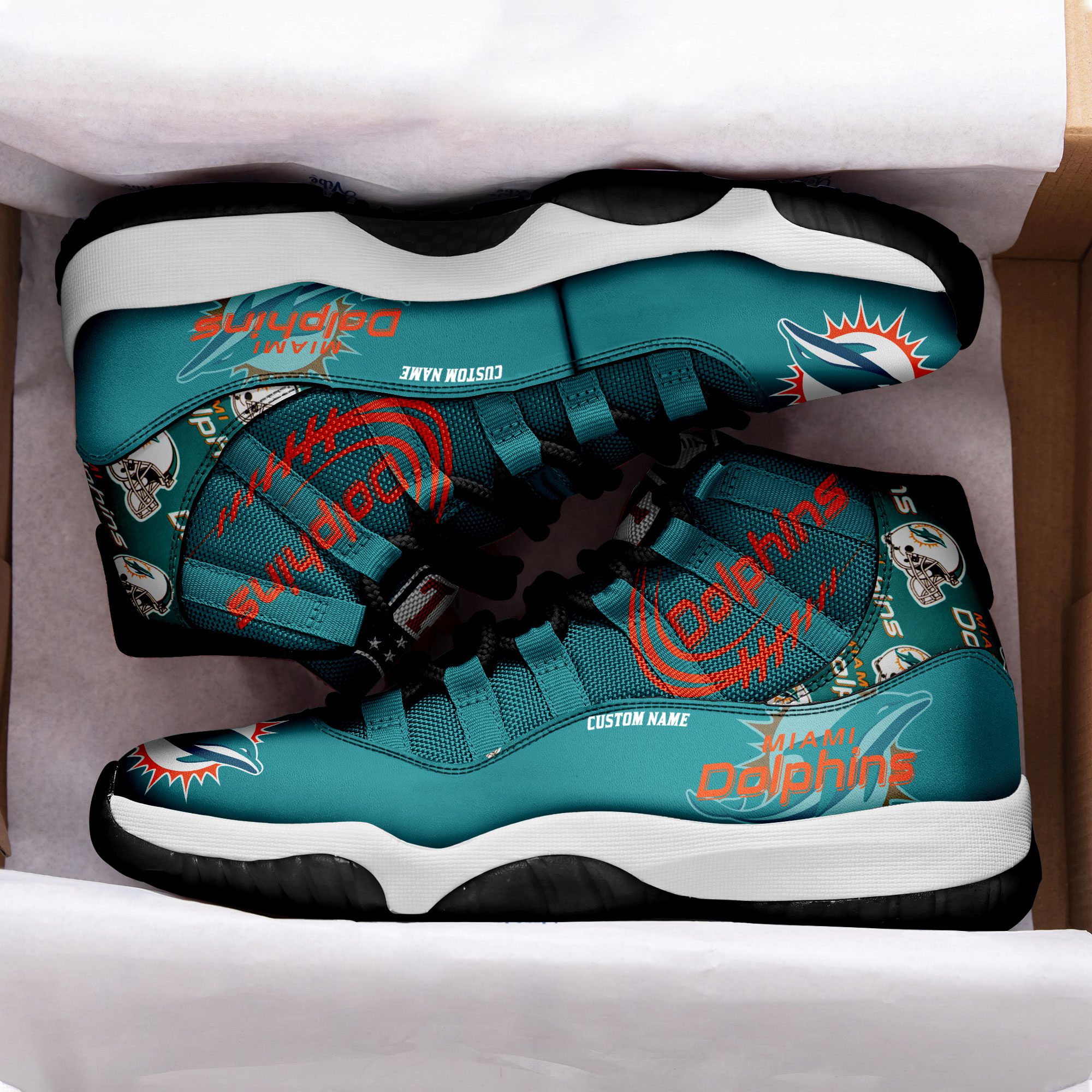 Miami-Dolphins-Personalized-JD11-Sneaker-Basketball-Shoes-2