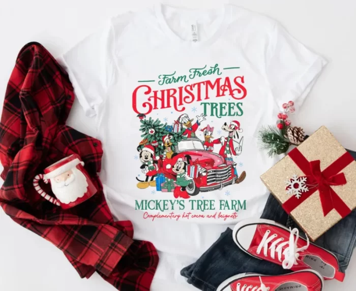 Mickey and Friends Farm Fresh Christmas Trees Disney Shirt