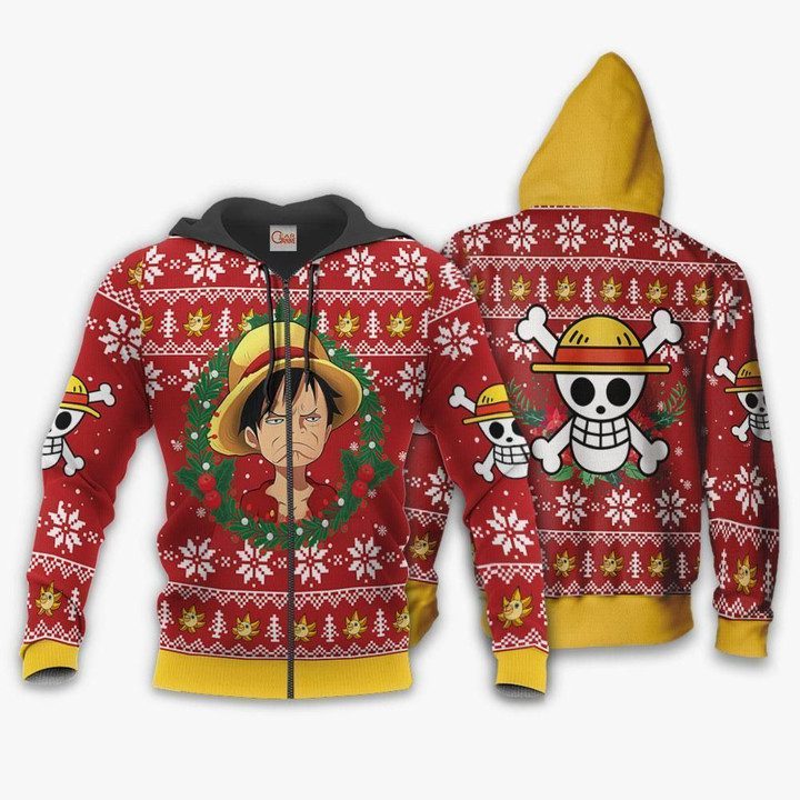 Monkey-D.-Luffy-Ugly-Christmas-Sweater-Pullover-Hoodie-Custom-Xmas-1