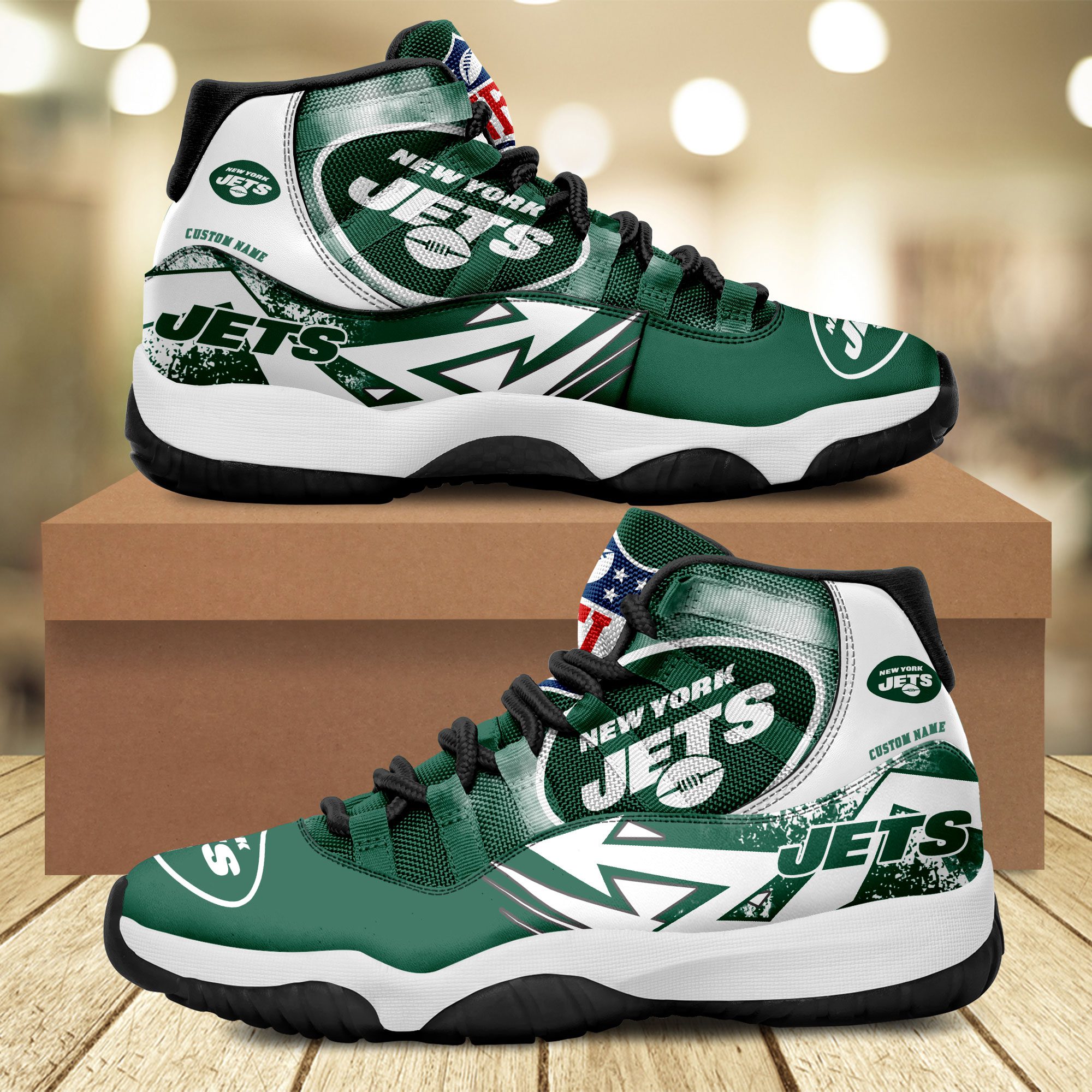 New-York-Jets-Big-Logo-NFL-Personalized-JD11-Sneaker-Basketball-Shoes New York Jets Big Logo NFL Personalized JD11 Sneaker Basketball Shoes