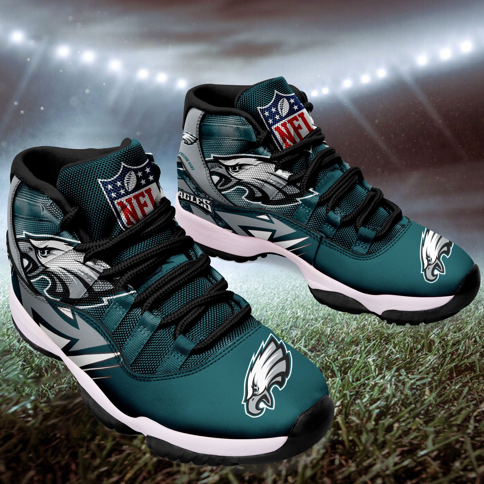 Philadelphia-Eagles-Big-Logo-NFL-Personalized-JD11-Sneaker-Basketball-Shoes-1