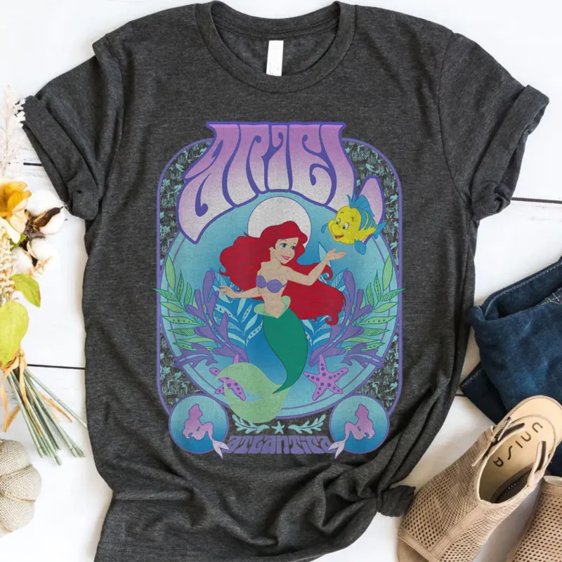 Retro Poster The Little Mermaid Ariel Disney Seventies Kid Tee – Unisex ...