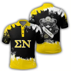 Sigma Nu Face Style Polo Shirt