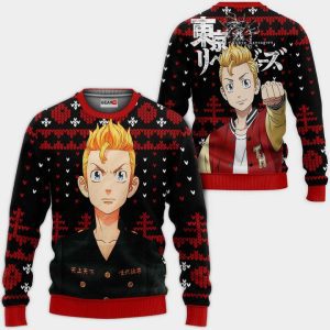 Takemichi Hanagaki Ugly Christmas Sweater Pullover Hoodie Custom