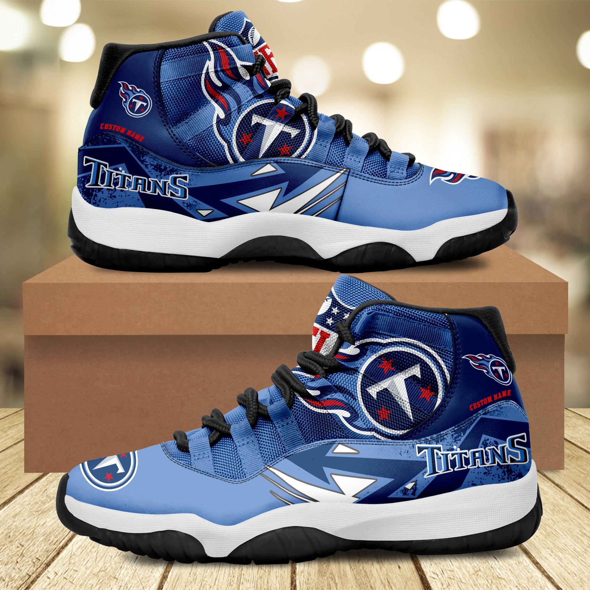 Tennessee-Titans-Big-Logo-NFL-Personalized-JD11-Sneaker-Basketball-Shoes Tennessee Titans Big Logo NFL Personalized JD11 Sneaker Basketball Shoes