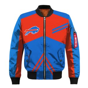 Buffalo Bills Red Blue Bomber Jacket TBJ4831