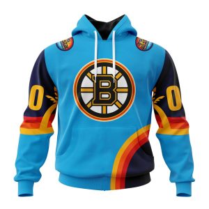 Custom NHL Boston Bruins Special All-Star Game Atlantic Ocean Unisex Pullover Hoodie