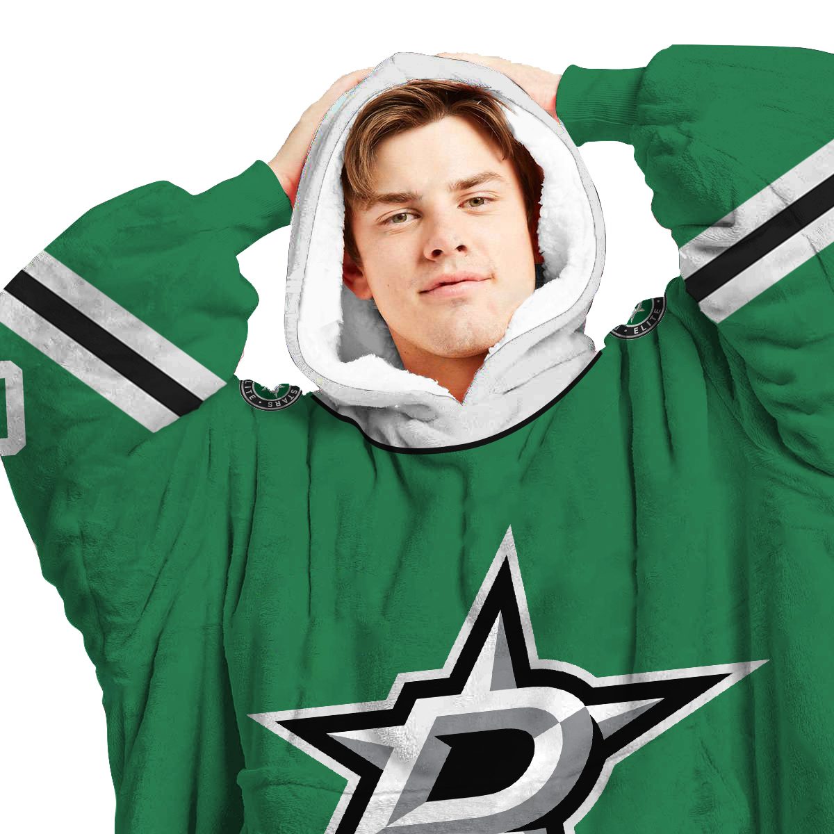 Customized-NHL-Dallas-Stars-Retro-Reverse-Oodie-Blanket-Hoodie-Wearable-Blanket-3
