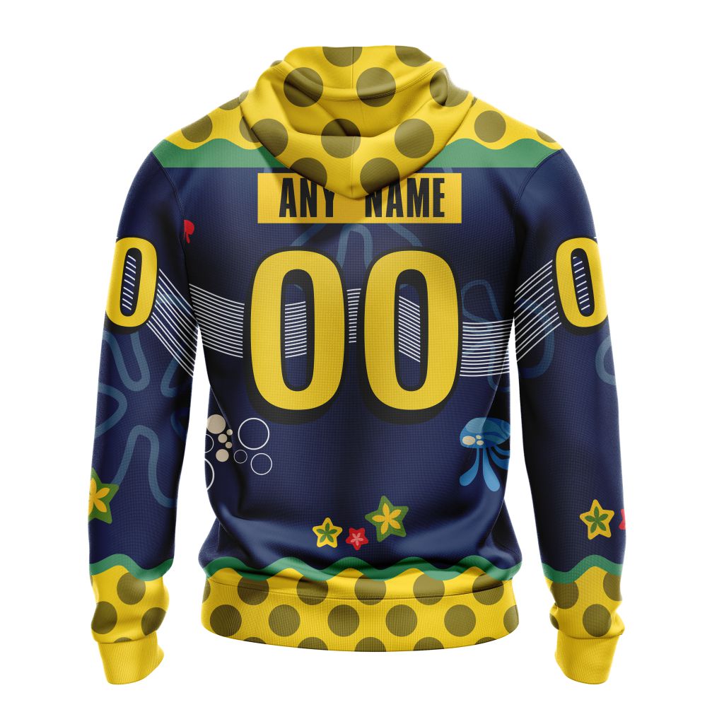Customized-NHL-Minnesota-Wild-Specialized-Jersey-With-SpongeBob-Unisex-Pullover-Hoodie-1