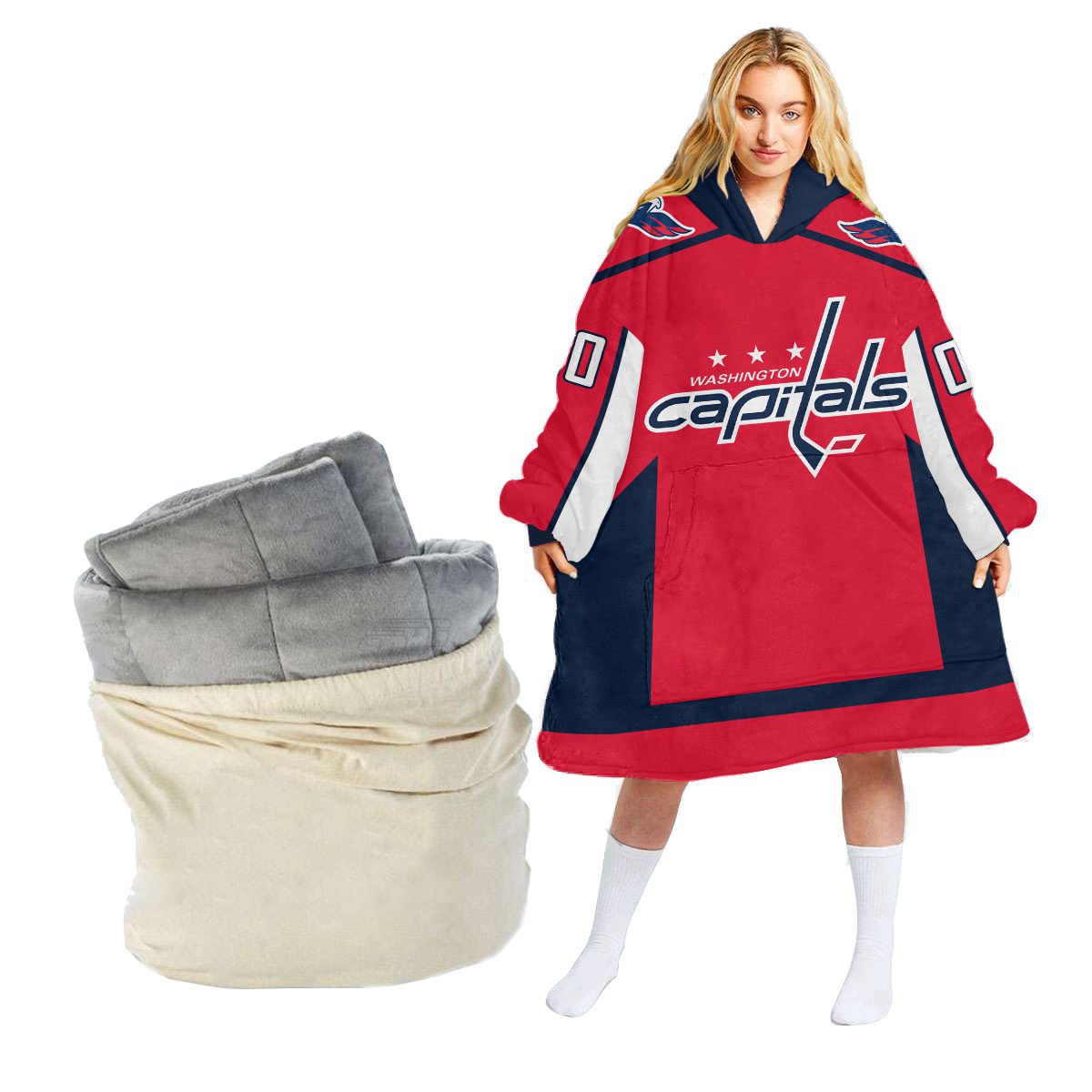 Customized-Washington-Capitals-Personalized-Retro-Gradient-Oodie-Blanket-Hoodie-Wearable-Blanket Customized Washington Capitals Personalized Retro Gradient Oodie Blanket Hoodie Wearable Blanket
