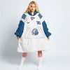 Drake Bulldogs - Personalize Oodie Blanket Hoodie Wearable Blanket