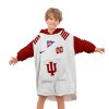 Indiana Hoosiers - Personalize Oodie Blanket Hoodie Wearable Blanket