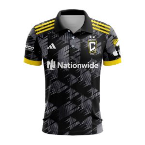 MLS Columbus Crew 2023 Away Polo Shirt Golf Shirt