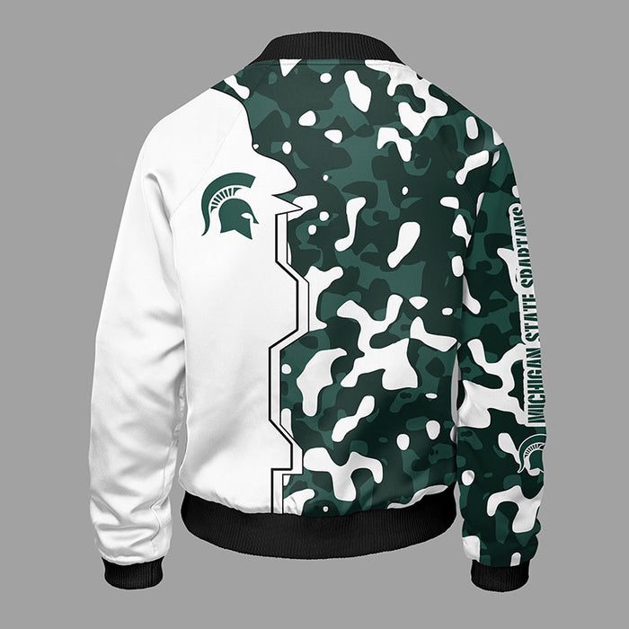 Bonnet Militaire Des Spartans Du Michigan | Chapeau D'Hiver Camouflage