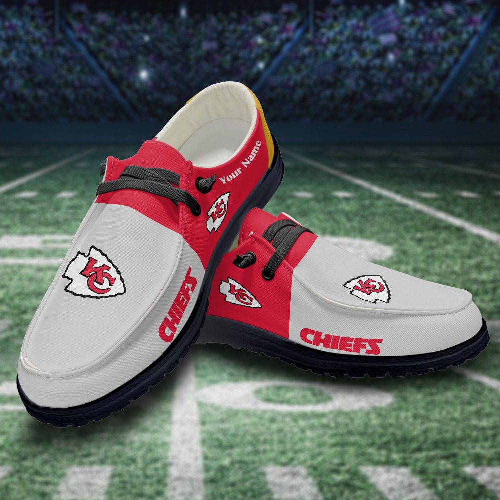 NFL Kansas City Chiefs Hey Dude Shoes Wally Lace Up Loafers Moccasin ...