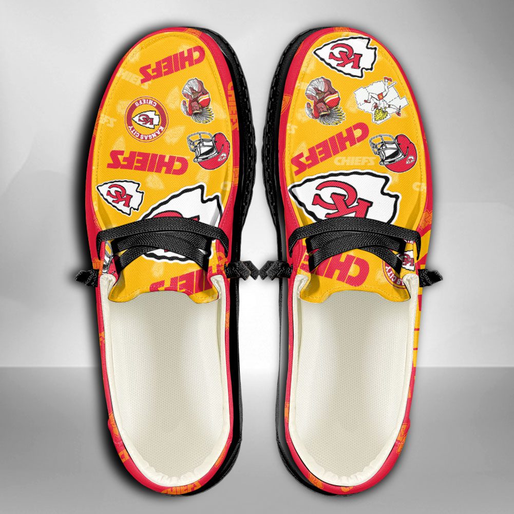 NFL Kansas City Chiefs Hey Dude Shoes Wally Lace Up Loafers Moccasin ...