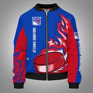 New York Rangers Red Bomber Jacket TBJ4923
