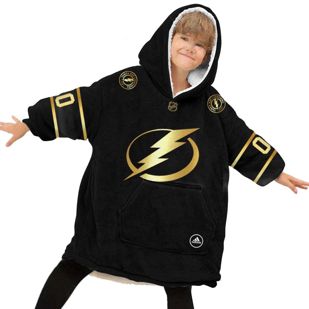Personalized-Black-Golden-NHL-Tampa-Bay-Lightning-Oodie-Blanket-Hoodie-Wearable-Blanket-6
