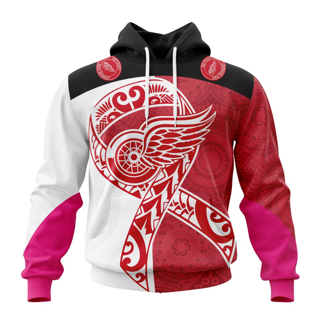 Personalized-Detroit-Red-Wings-Specialized-Samoa-Fights-Cancer-Unisex-Pullover-Hoodie Personalized Detroit Red Wings Specialized Samoa Fights Cancer Unisex Pullover Hoodie