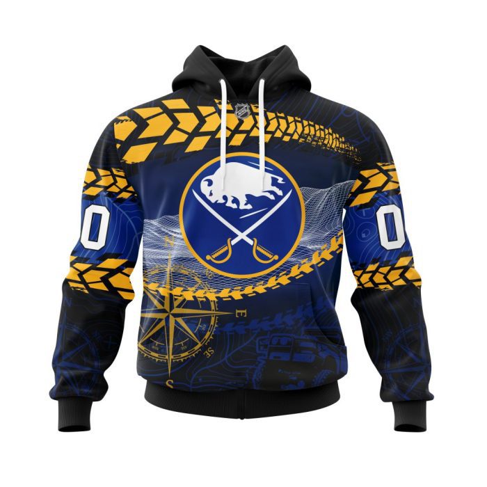 Personalized NHL Buffalo Sabres Specialized Off - Road Style Unisex Pullover Hoodie