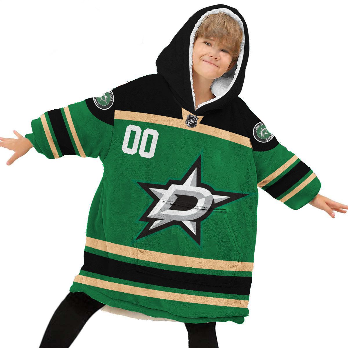 Personalized-NHL-Dallas-Stars-Retro-Concepts-Oodie-Blanket-Hoodie-Wearable-Blanket-6