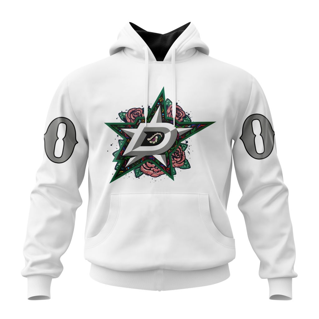 Personalized-NHL-Dallas-Stars-Specialized-Dia-De-Muertos-Unisex-Pullover-Hoodie Personalized NHL Dallas Stars Specialized Dia De Muertos Unisex Pullover Hoodie
