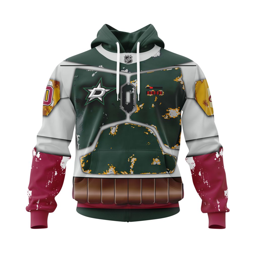 Personalized-NHL-Dallas-Stars-X-Boba-Fetts-Armor-Unisex-Pullover-Hoodie Personalized NHL Dallas Stars X Boba Fett's Armor Unisex Pullover Hoodie