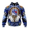 Personalized NHL New York Rangers Special Native Costume Design Unisex Pullover Hoodie