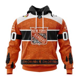 Personalized NHL New York Rangers Specialized Design Support Child Lives Matter Unisex Pullover Hoodie