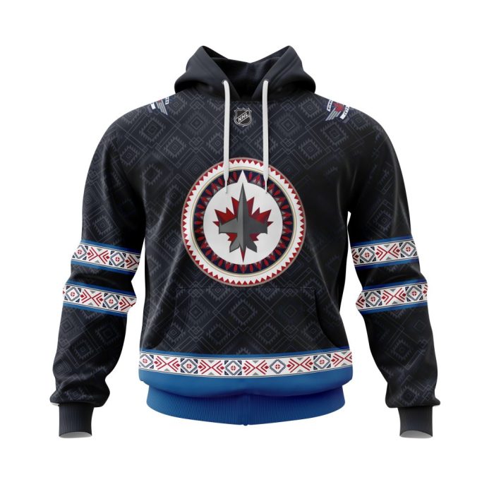 Personalized NHL Winnipeg Jets Specialized Native Concepts Unisex Pullover Hoodie