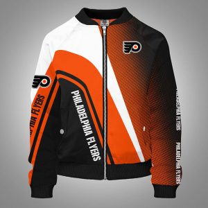 Philadelphia Flyers Orange Unisex Bomber Jacket TBJ4932