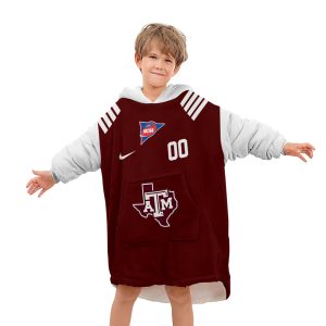 Texas A&M Aggies - Personalize Oodie Blanket Hoodie Wearable Blanket