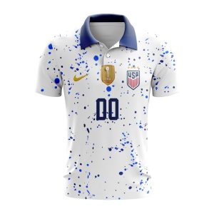 USWNT 2023 World Cup Home Polo Shirt Golf Shirt