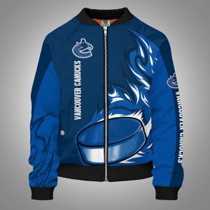 Vancouver Canucks Blue Bomber Jacket TBJ4970