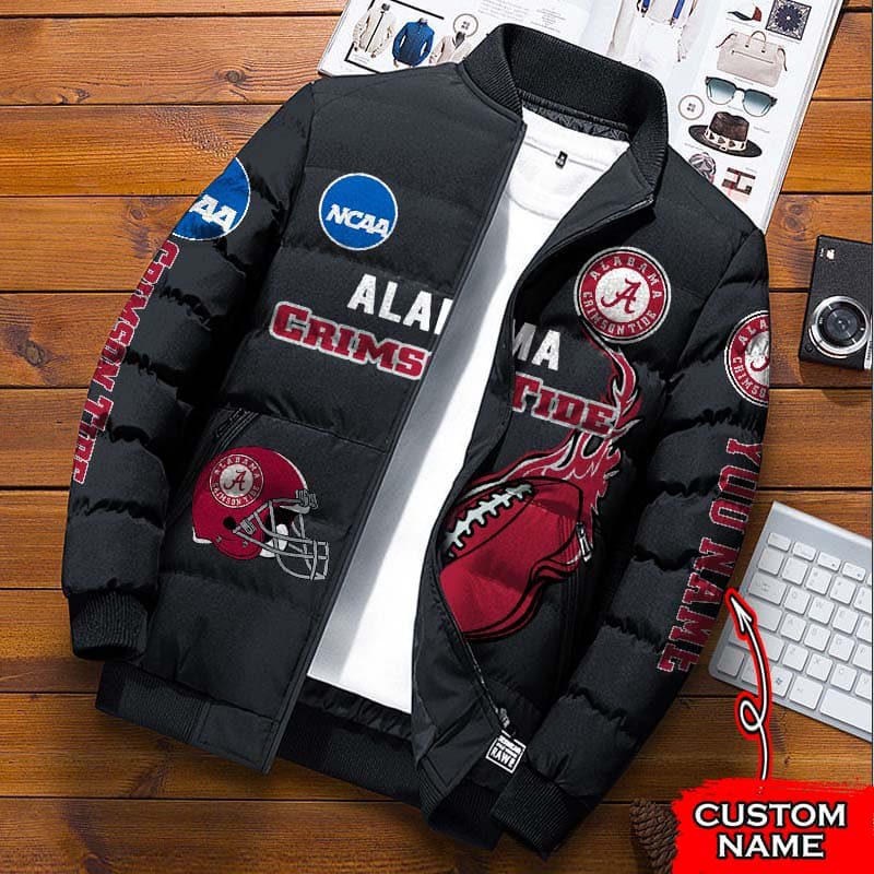 Alabama-Crimson-Tide-NCAA-Premium-Puffer-Down-Jacket-Personalized-Name Alabama Crimson Tide NCAA Premium Puffer Down Jacket Personalized Name