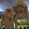 Arizona Cardinals NFL Brown Salute To Service 2023 Veteran 3D Hoodie Custom Your Name HSL1129
