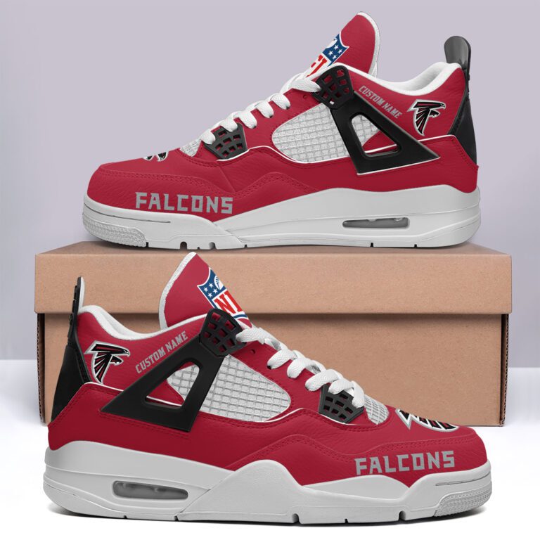 Atlanta-Falcons-NFL-Premium-Jordan-4-Sneaker-Personalized-Name-Shoes-JD4711-1