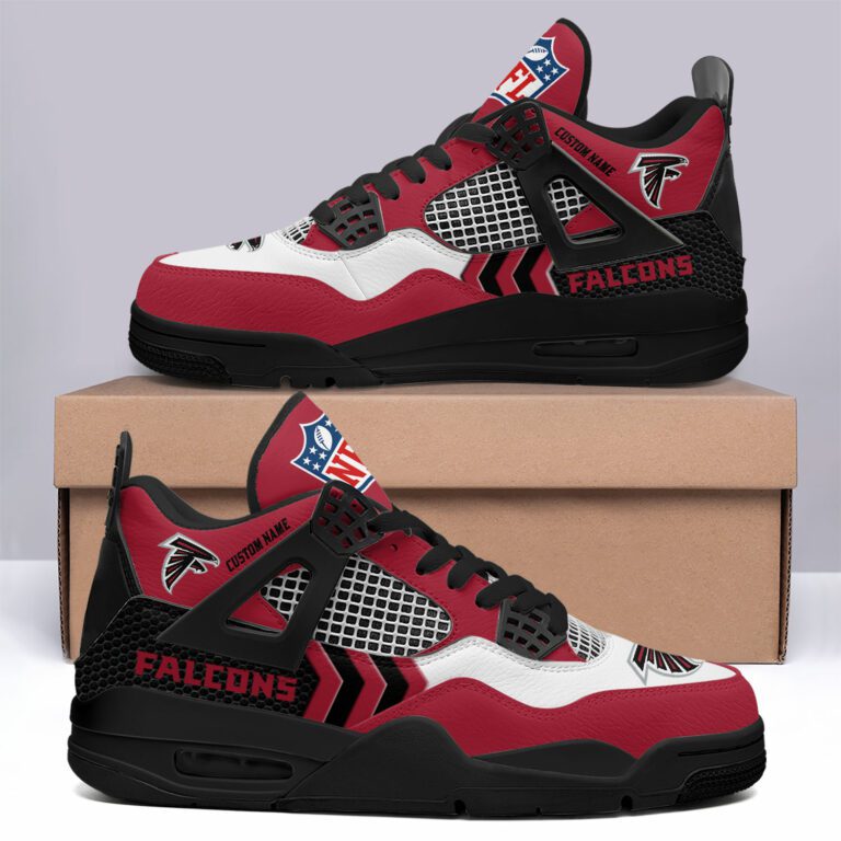 Atlanta-Falcons-NFL-Premium-Jordan-4-Sneaker-Personalized-Name-Shoes-JD4712-1