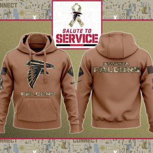 Atlanta Falcons NFL Salute To Service 2023 Veteran New Logo 3D Hoodie HSL1066