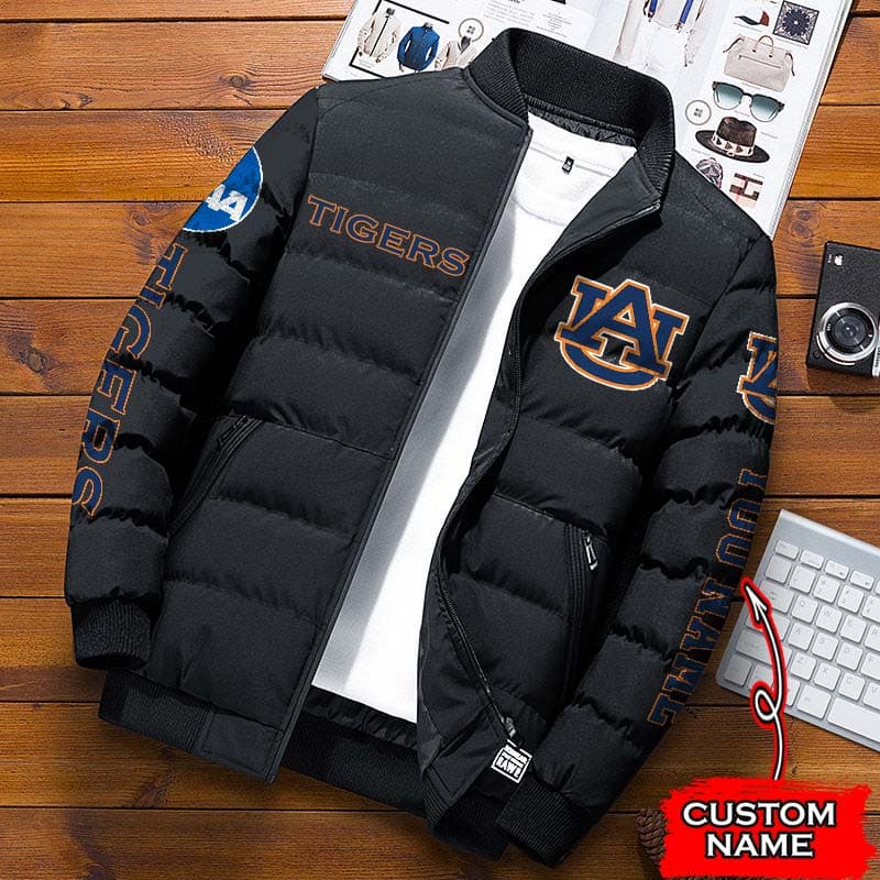 Auburn-Tigers-NCAA-Premium-Puffer-Down-Jacket-Personalized-Name Auburn Tigers NCAA Premium Puffer Down Jacket Personalized Name