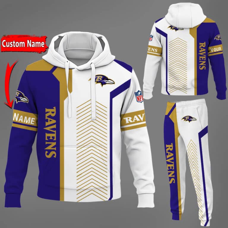 Baltimore-Ravens-NFL-Premium-Sport-3D-Hoodie-Jogger-Personalized-Name-CHJ1572 Baltimore Ravens NFL Premium Sport 3D Hoodie & Jogger Personalized Name CHJ1572