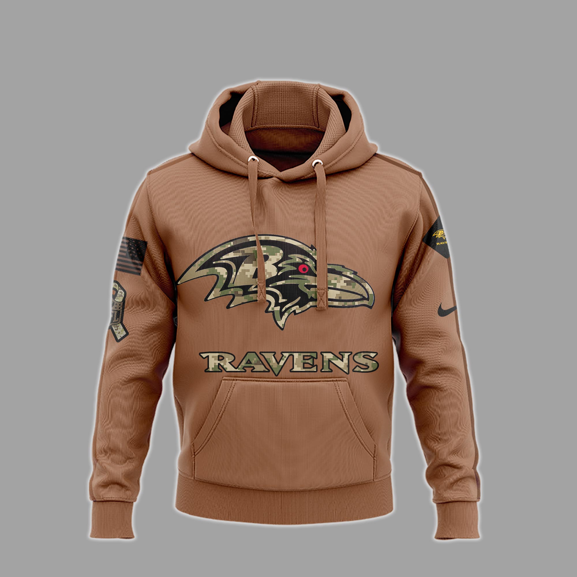 Baltimore-Ravens-NFL-Salute-To-Service-2023-Veteran-New-Logo-3D-Hoodie-HSL1067-1