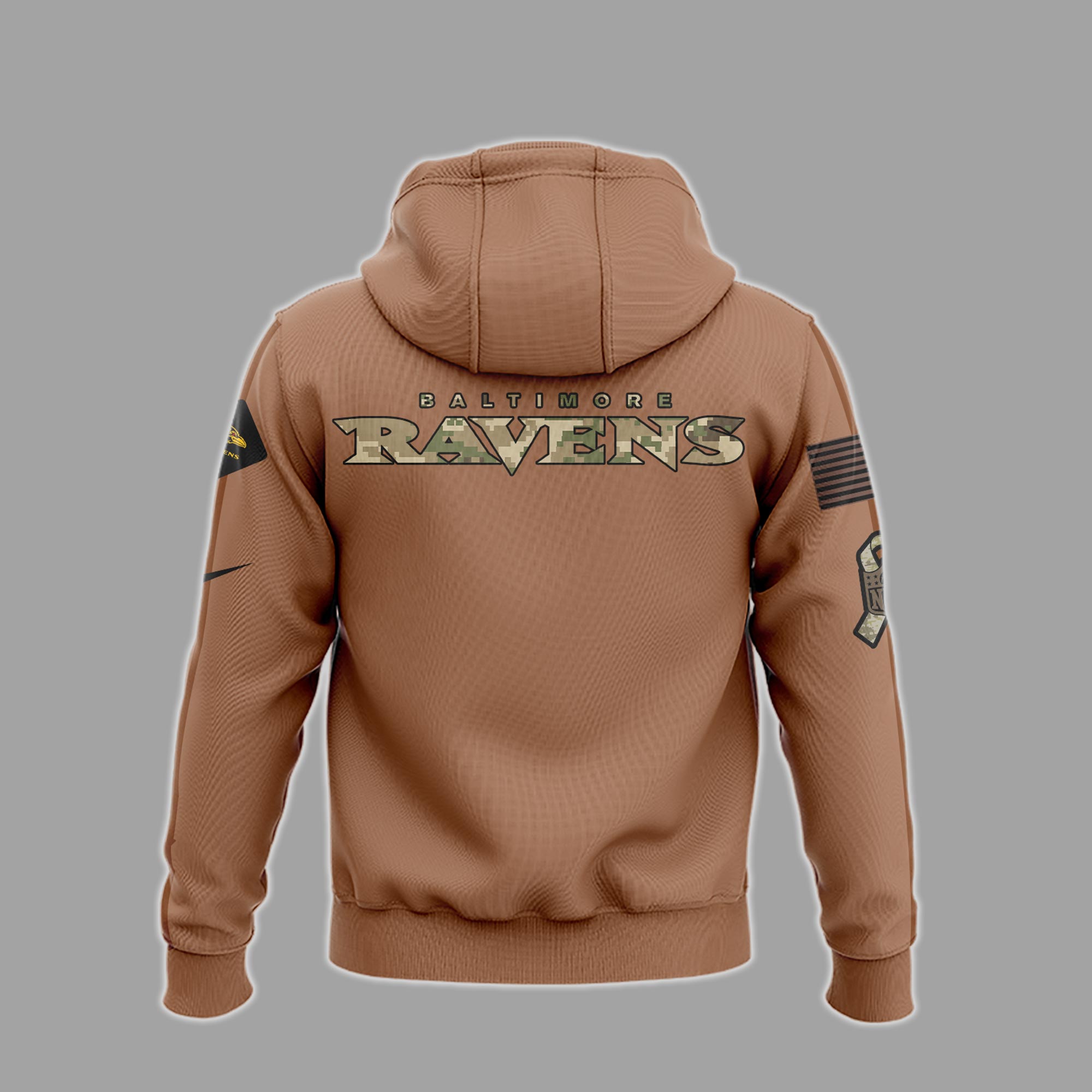 Baltimore-Ravens-NFL-Salute-To-Service-2023-Veteran-New-Logo-3D-Hoodie-HSL1067-2