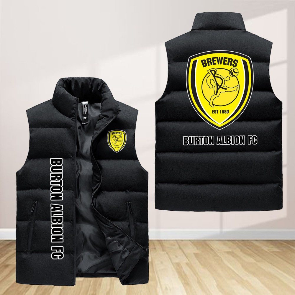 Burton-Albion-F.C-Sleeveless-Down-Jacket-Sleeveless-Vest Burton Albion F.C Sleeveless Down Jacket Sleeveless Vest