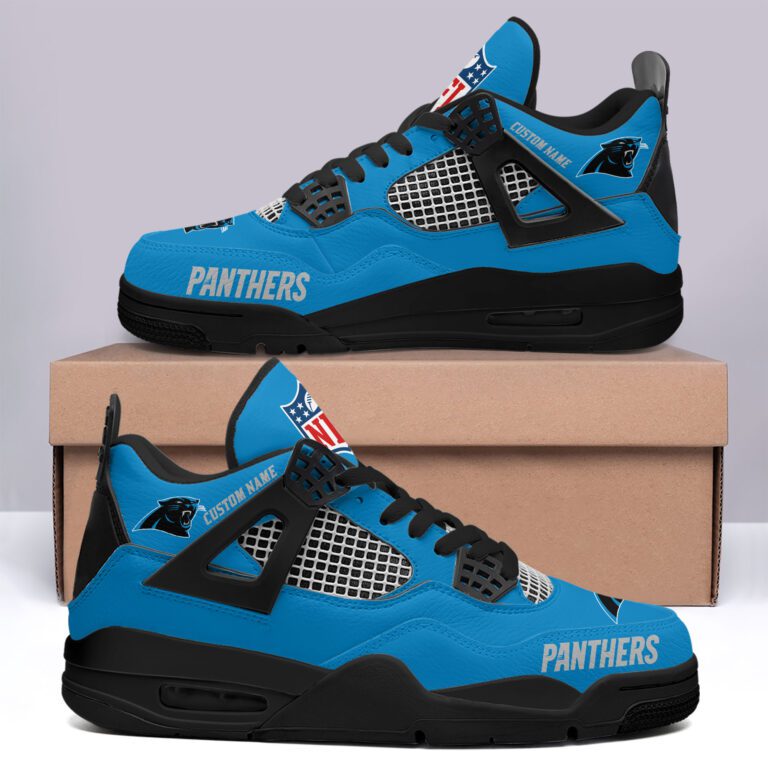Carolina-Panthers-NFL-Premium-Jordan-4-Sneaker-Personalized-Name-Shoes-JD4717-1